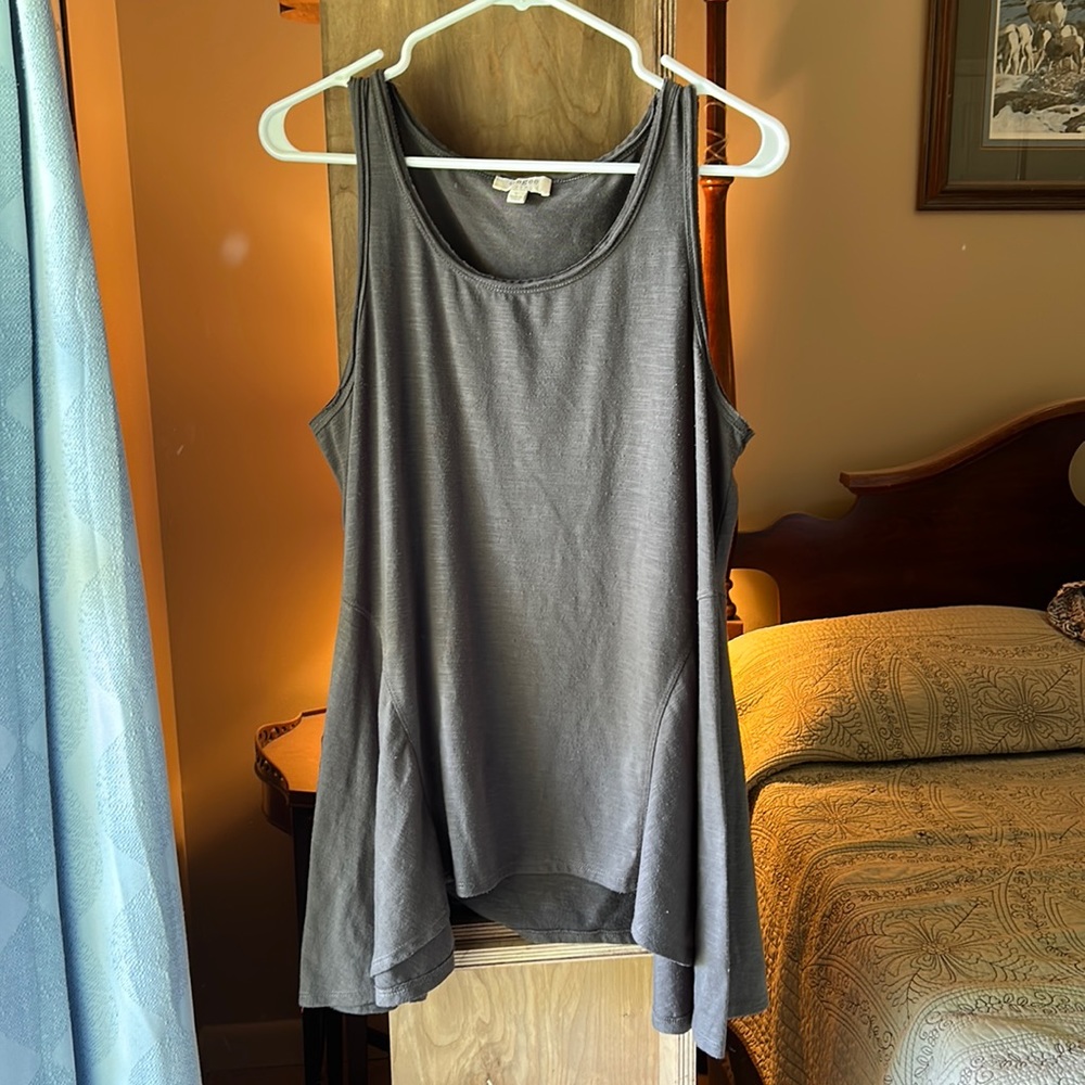 Umgee gray size Large dress tank top
